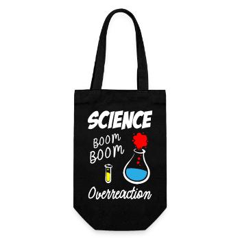 Science Overreaction - Geschenkbeutel für Flaschen - Schwarz - Vorne