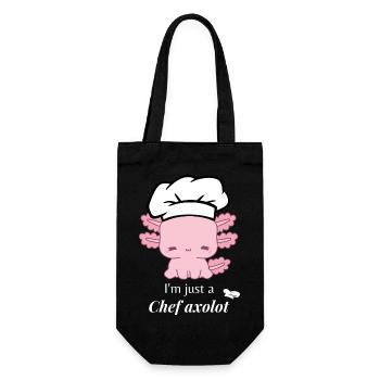 Chef Axolotl - Gift Bag for Bottles - black - Front