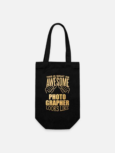 Fotograf Fotograf Fotograf - Geschenkbeutel für Flaschen - Schwarz