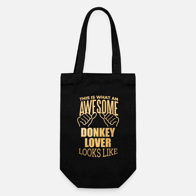 Donkey - Gift Bag for Bottles - black