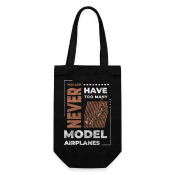 Model Airplanes Hobby Airplanes Model Airplanes - Gift Bag for Bottles - black - Front