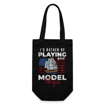 Ship Model Builder Shipping - Gift Bag for Bottles - black - Front