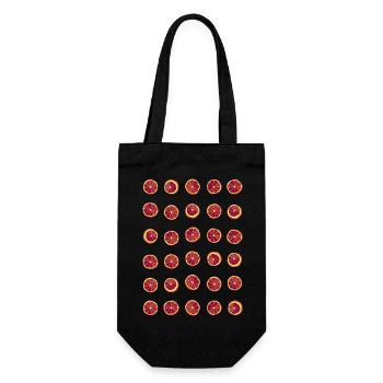 dried blood oranges - Gift Bag for Bottles - black - Front