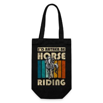 Chevaux Cheval Fille Animaux Amour - Sac à bouteille - noir - Devant