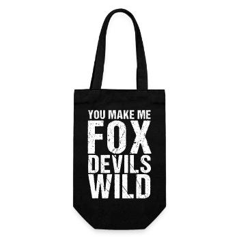 Tu me fais Fox Devils wild Denglish - Sac à bouteille - noir - Devant