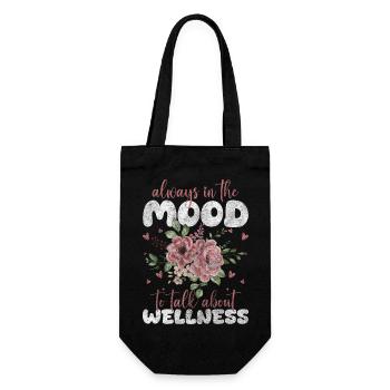 Wellness Mind Healthy Excursion - Gift Bag for Bottles - black - Front