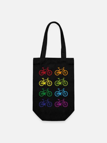 Bike - Geschenkbeutel für Flaschen - Schwarz