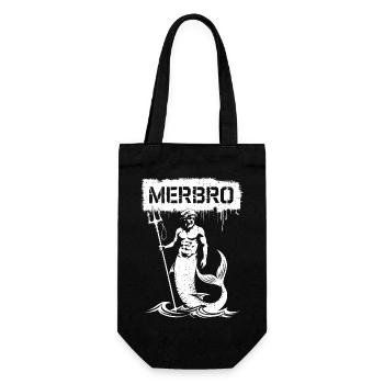 Merbro - Geheimnisvolle Wasserkraft - Geschenkbeutel für Flaschen - Schwarz - Vorne