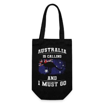 Outback Trip Animal Kookaburra - Gift Bag for Bottles - black - Front