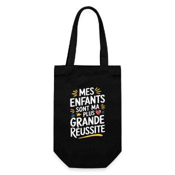 Mes enfants sont ma plus grande réussite - Sac à bouteille - noir - Devant
