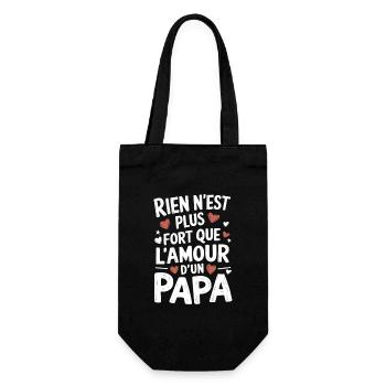 Rien n'est plus fort que l'amour d un Papa - Sac à bouteille - noir - Devant
