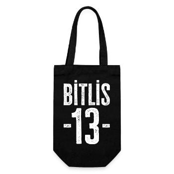 Bitlis 13 – Pride in history and community - Gift Bag for Bottles - black - Front
