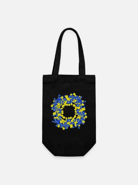 Couronne florale Fleur florale d’été - Sac à bouteille - noir