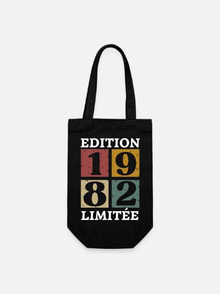 Limitierte Auflage 1982 geboren 1982 - Geschenkbeutel für Flaschen - Schwarz