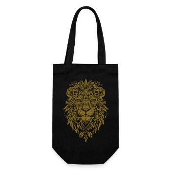 Mandala Visage de Lion - Sac à bouteille - noir - Devant