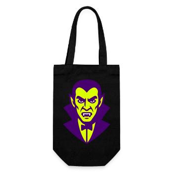 Dracula Illustration - Geschenkbeutel für Flaschen - Schwarz - Vorne