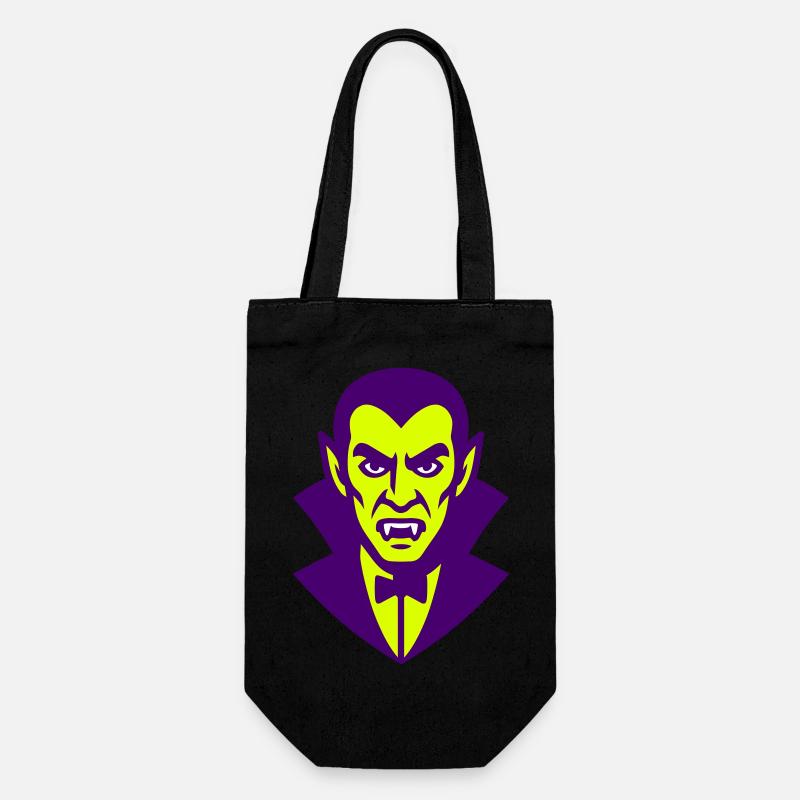 Dracula Illustration - Geschenkbeutel für Flaschen - Schwarz