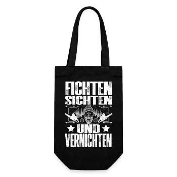 Holzfäller - Geschenkbeutel für Flaschen - Schwarz - Vorne