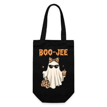 Pink Ghost Halloween Cute Kids Gift - Gift Bag for Bottles - black - Front