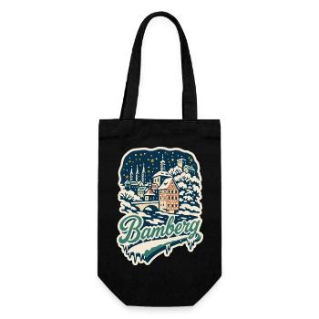 Bamberg Winter Magic - Gift Bag for Bottles - black - Front