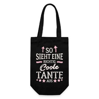 Voici à quoi ressemble une tante vraiment cool - Sac à bouteille - noir - Devant