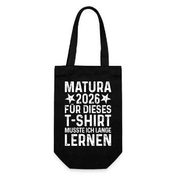 T-shirt Matura 2026 indiquant la remise des diplômes de longue durée d’apprentissage - Sac à bouteille - noir - Devant