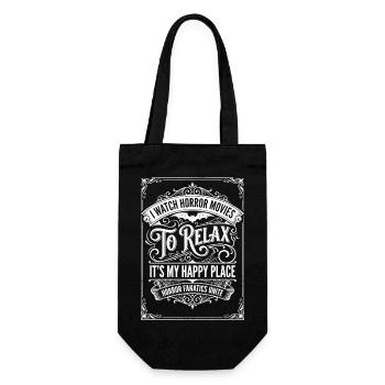 To Relax: Horror Happy Place - Geschenkbeutel für Flaschen - Schwarz - Vorne