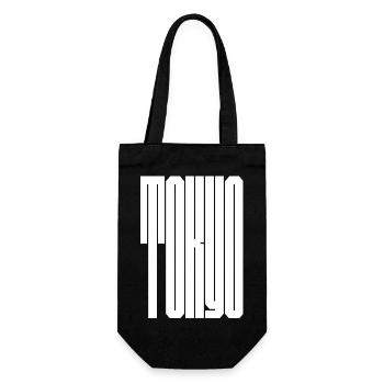 Tokyo City bold typography - Gift Bag for Bottles - black - Front