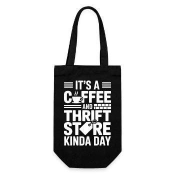 Coffee Thrift Store Day - Gift Bag for Bottles - black - Front