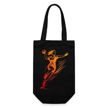 Coole Handball Inspiration fuer Frauen - Geschenkbeutel für Flaschen - Schwarz - Vorne