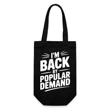 I'm Back by Popular Demand - Gift Bag for Bottles - black - Front