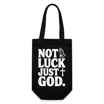 Pas la chance, juste Dieu - Sac à bouteille - noir - Devant