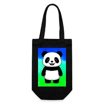 panda - Sac à bouteille - noir - Devant