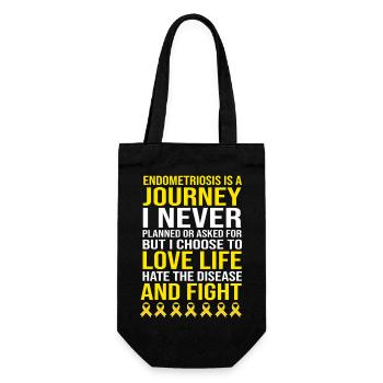 Endometriosis - Gift Bag for Bottles - black - Front