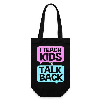 Speech Therapist Speech Therapist - Gift Bag for Bottles - black - Front
