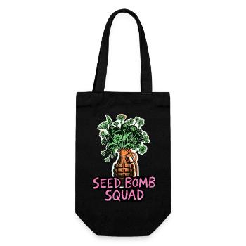 Seeds Planting Future - Gift Bag for Bottles - black - Front