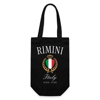 Rimini Italy Coat of Arms Crown – Travel Souvenir - Gift Bag for Bottles - black - Front