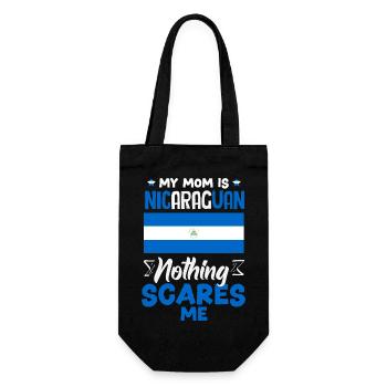 Fierté et Foyer du drapeau du Nicaragua - Sac à bouteille - noir - Devant