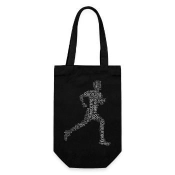 Idée cadeau pour une course à pied - Sac à bouteille - noir - Devant