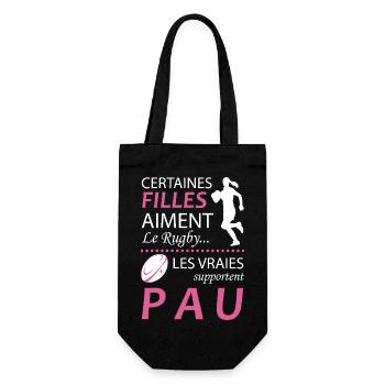 Certaines Filles Aiment Le Rugby Les Vraies Sup... - Sac à bouteille - noir - Devant