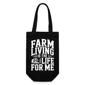 La vie à la ferme, c’est la vie pour moi - Sac à bouteille - noir - Devant