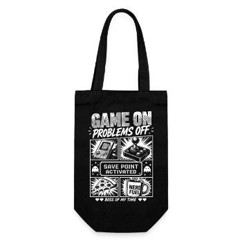 Problèmes de Game On Off Retro Gaming - Sac à bouteille - noir - Devant