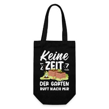 Garten Ruft Nach Mir - Geschenkbeutel für Flaschen - Schwarz - Vorne