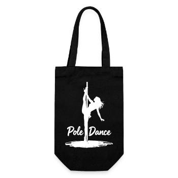 Pole Dance Silhouette – Aesthetic Art - Gift Bag for Bottles - black - Front