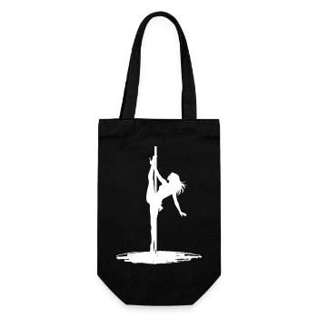 Pole Dance Silhouette – Aesthetic Art - Gift Bag for Bottles - black - Front