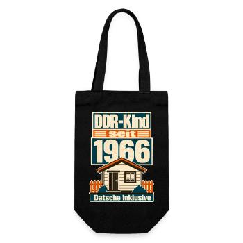 DDR Kind seit 1966, Datsche inklusive Geburtstag - Gift Bag for Bottles - black - Front