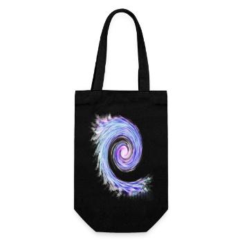 Spirale tourbillonnante pastel - Sac à bouteille - noir - Devant