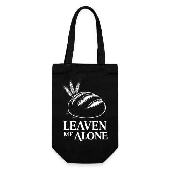 Leave Me Alone Brot Silhouette - Geschenkbeutel für Flaschen - Schwarz - Vorne