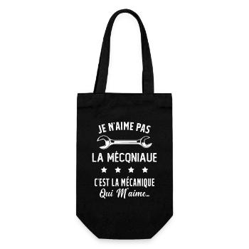C'est la Mécanique Qui M'aime Cadeau Humour - Sac à bouteille - noir - Devant