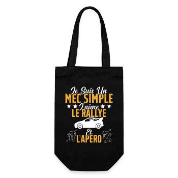 Mec Simple Rallye Apero Humour Rallye Automobile - Sac à bouteille - noir - Devant